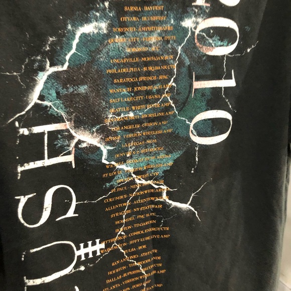 Rush Time Machine Tour 2010 Tee Black T-Shirt Double Sided Short Sleeve Large - Picture 3 of 13